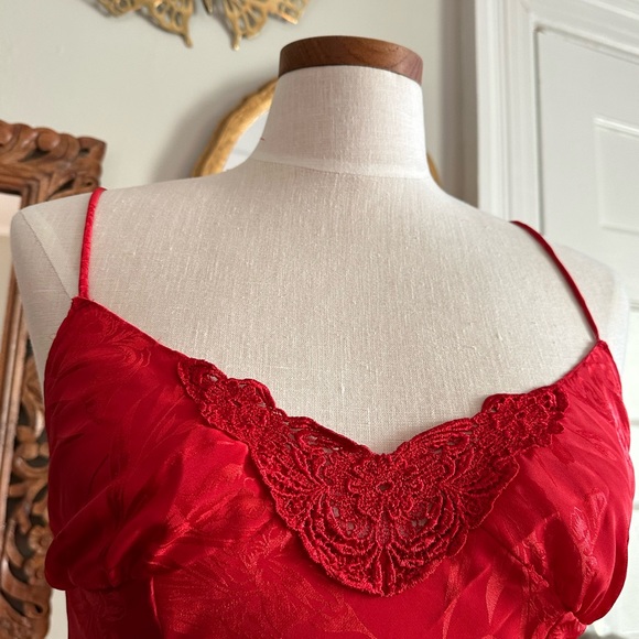 Vintage Red Iris Nighty - Picture 2 of 6